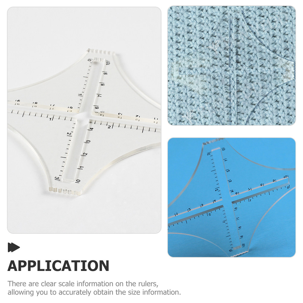 Transparante breiplaat voor he - Sewing Gauge Ruler recensie en prijs