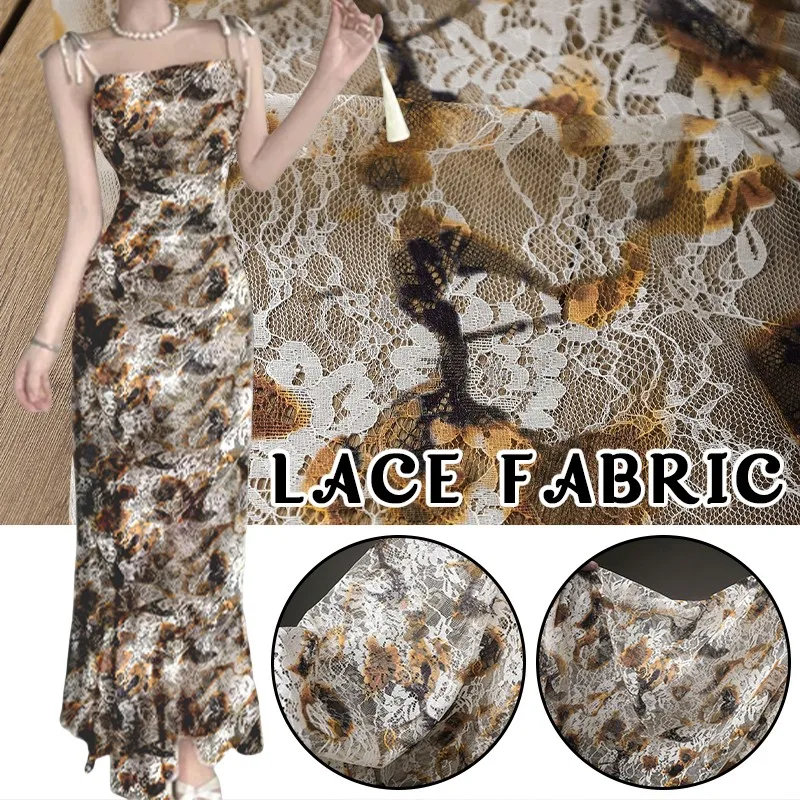 50 cm retro Franse kant print  - Sewing Batik Fabric recensie en prijs
